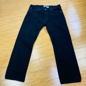 Vintage Levi's 501 Men's 38 x 32 Button Fly Jeans 90's Black Stonewash